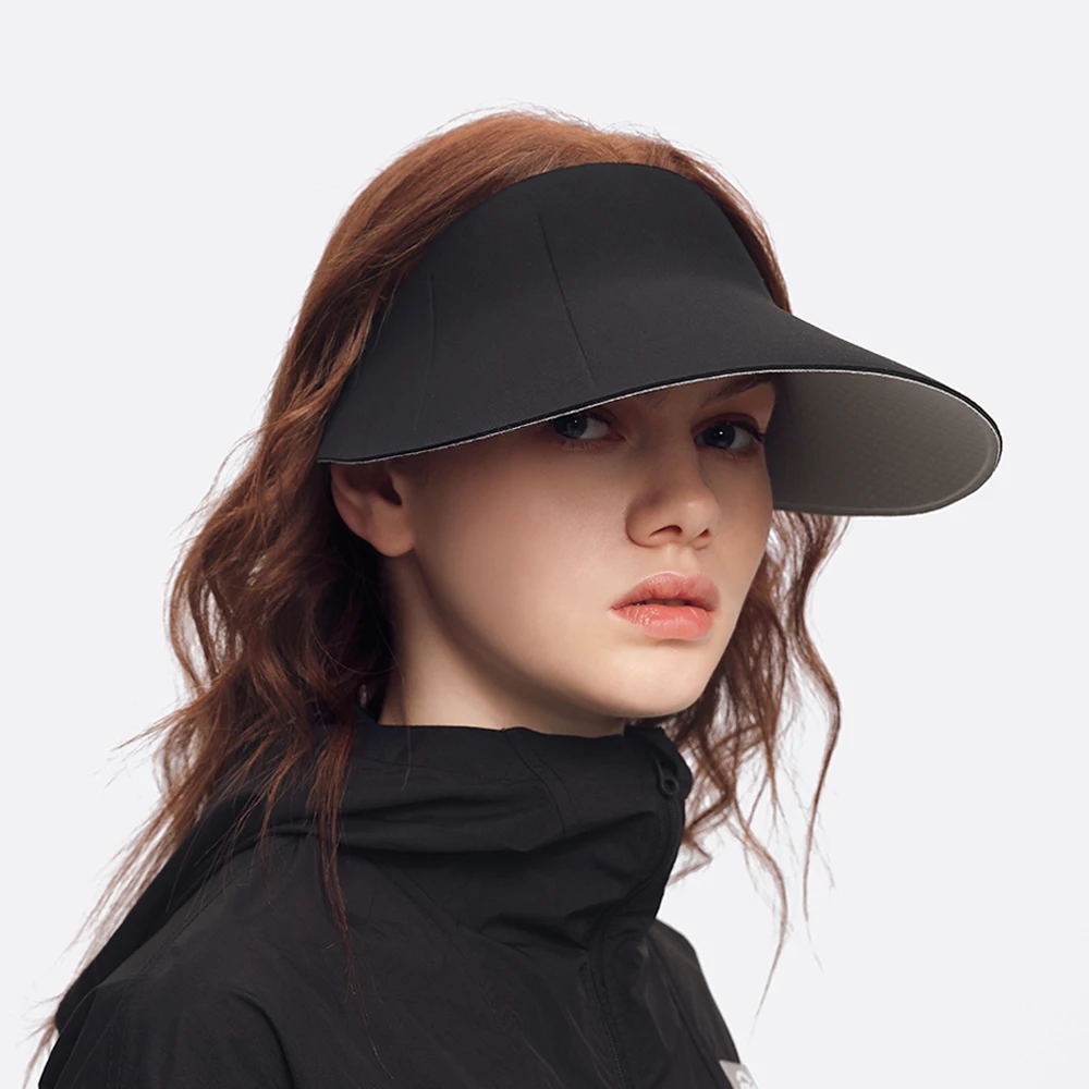 OhSunny Golf Caps Outdoor Fashion Empty Top Sun Visor 2024 Portable Soft UV Protection Cap Unisex Double Sided Wearing Sunhats