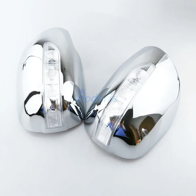 

Door Mirror Cover Side Rear View Overlay For Toyota Land Cruiser Prado FJ120 2003-2009 With Without LED Lamp Chrome Accessories