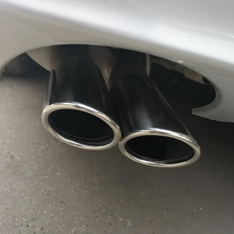 2Pcs Tail Exhaust Muffler Tip End Pipes Silencer For Benz W204 C63 C180 C200 C220 C230 C250 C280 C300 C350 AUTO Accessories