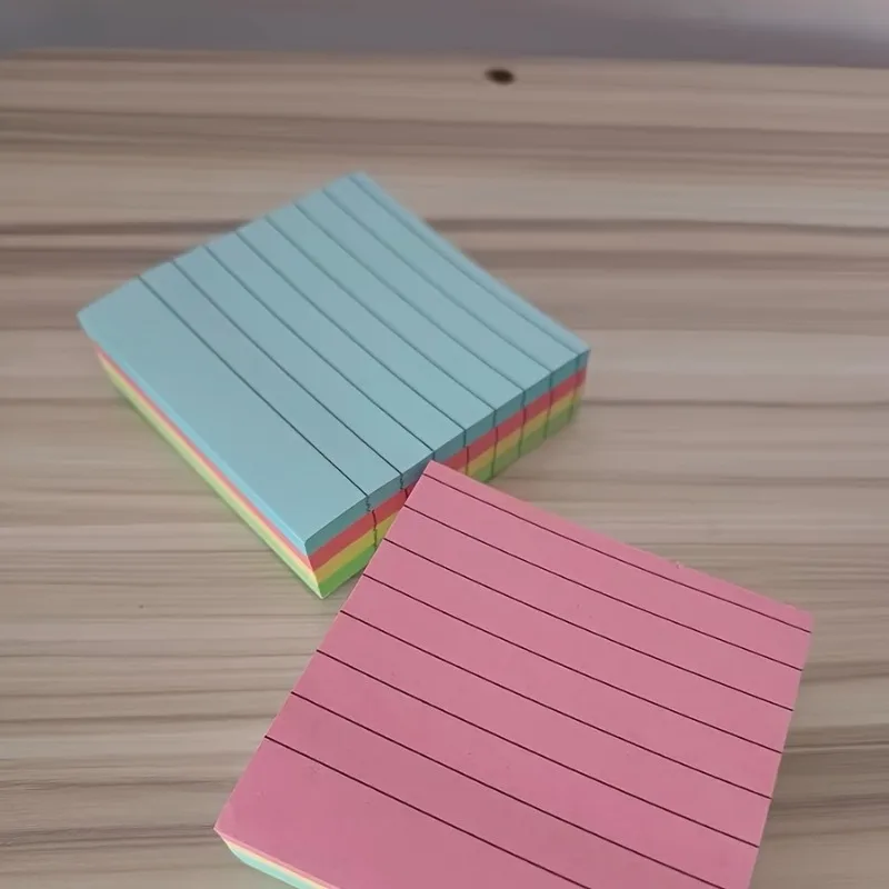 100/200 PCS Color Thick Sticky Notes - Convenient Creative Four Colors Memo Pad, Removable Suitable Office and Home Use Notepad view 6