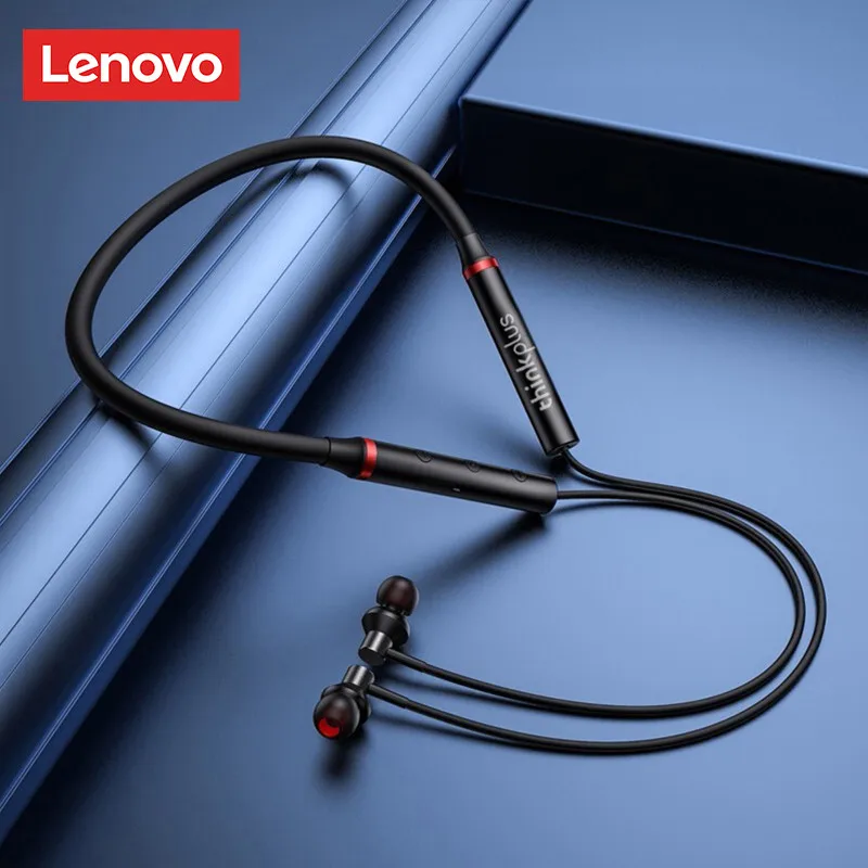 Origial lenovo HE05X Bluetooth 5.0 magnetický absorpce in-ear design sluchátka skin-touching náhlavní hifi řádný sluchátka