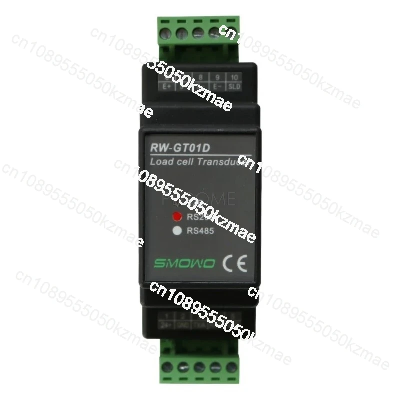 Load Cell Amplifier 24-bit AD Weighing Transmitter Weight Sensor Voltage Current Converter RS232 or RS485 Modbus RTU Din Rail