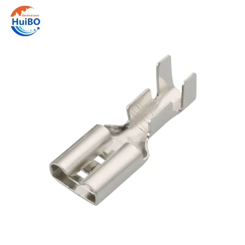 10 set 6.3 plug spring + hard sheath DJ70114-6.3-21 single hole car connector 1 core sheath 336524-1