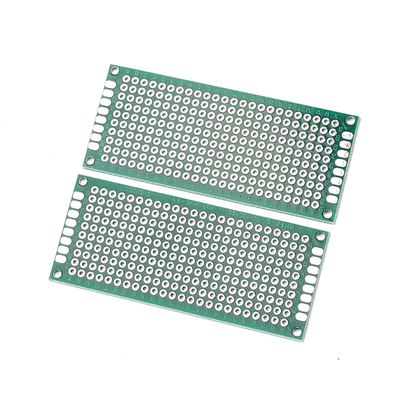 2 Stück 3x7CM Doppelseitiges Universal-Steckbrett 2,54mm Rastermaß DIY Elektronik-Prototyping-Board – Detail 3