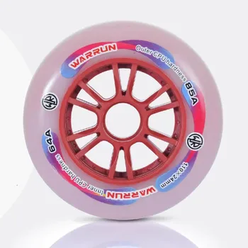 Inline Speed Wiel Voor Indoor Track Outdoor Straat Race Inline Schaatsen Banden Met 64A 85A Goede Grid Duurzaam Elastische Pu dual Core