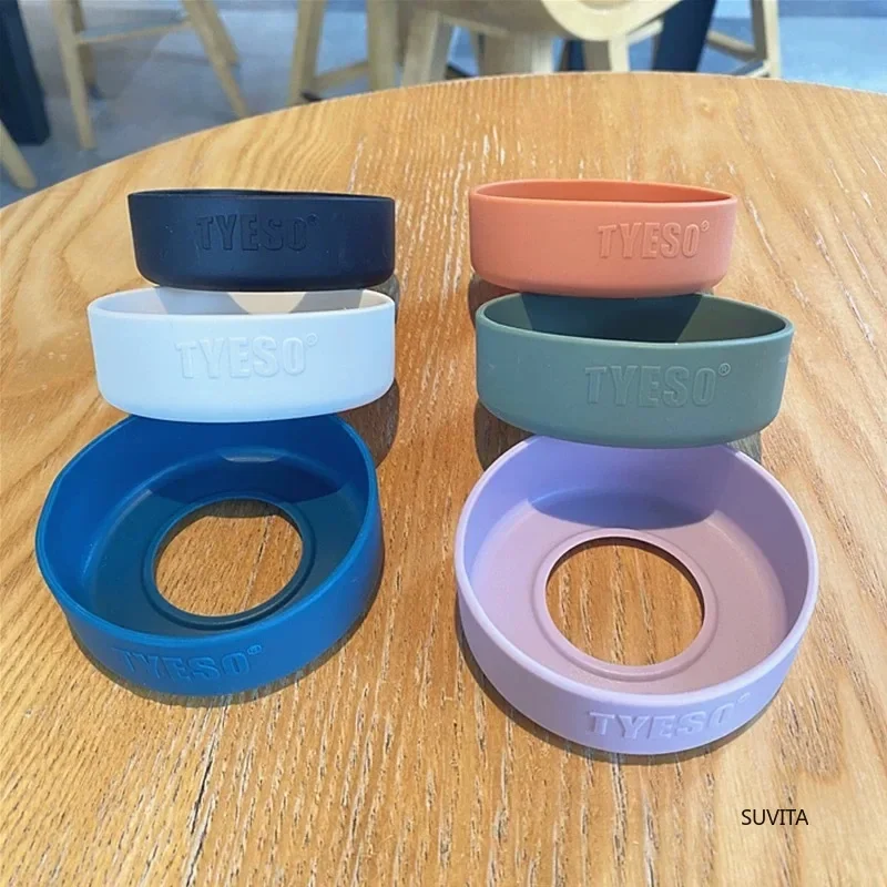 TYESO Universal Bottle Cover Anti Slip Durable Protective Silicone Cup Cover 71-77mm Diameter Bottom Sleeve Bottle Accessories