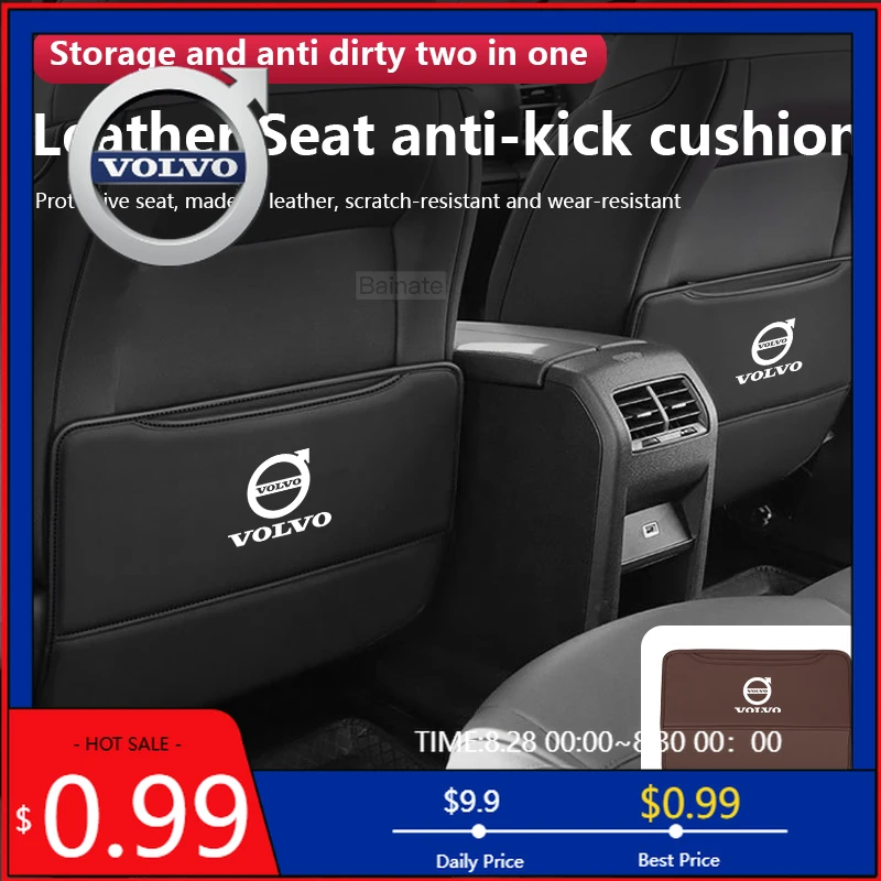 

Подстаканники 2026, сумка для хранения на спинку автомобильного сиденья, защита от ударов Volvo XC40 XC60 XC70 XC90 S60 S80 S90 V40 V60 V90 EX30 E