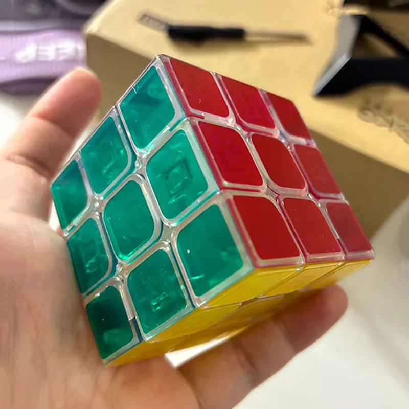 ลูกบาศก์ใส 3x3x3 หมุนเร็ว ลื่นไหล ของเล่นเสริมพัฒนาการทางประสาทสัมผัส สำหรับผู้ที่มีความวิตกกังวล สมาธิสั้น ออทิสติก кубик рубик Cubo Infinito