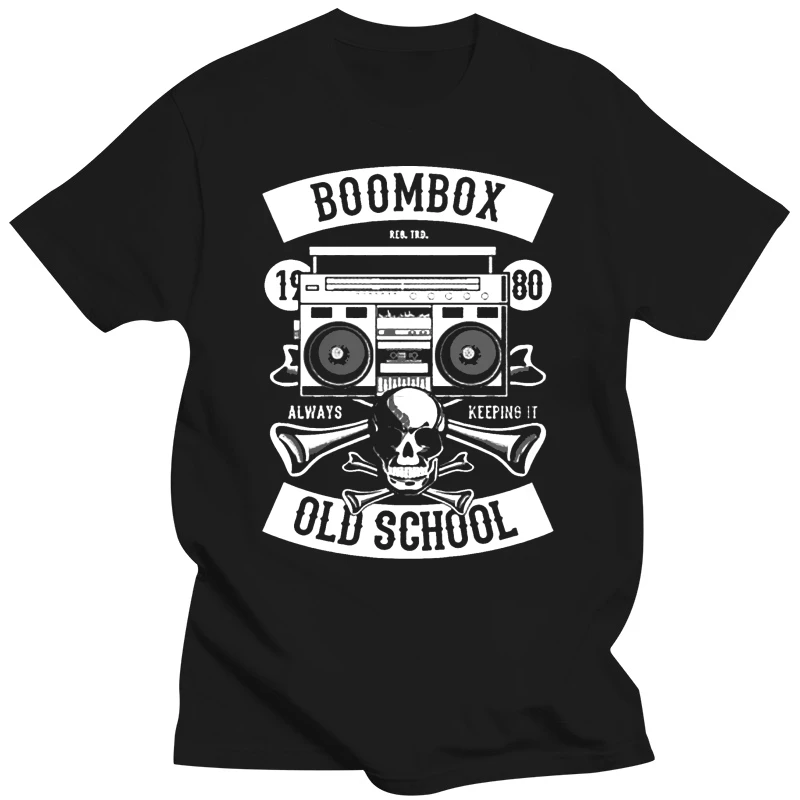 Men tshirt Boombox  Old School Unisex T Shirt women T-Shirt tees top