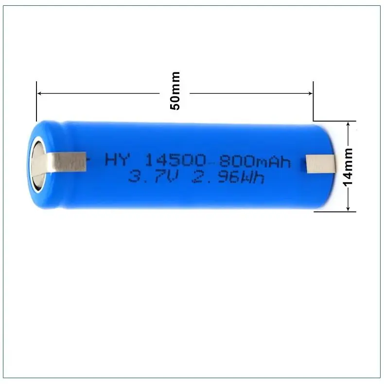 Nowy 100% oryginalny o dużej pojemności AA 800mAh VR2 14500 baterie Li-ion 3.7v akumulator ze spawaniem