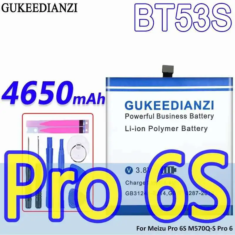 

BT53S надежная замена емкостью 4650 мАч для Meizu Pro 6S Pro6s M570Q-S 6, аккумулятор для мобильного телефона