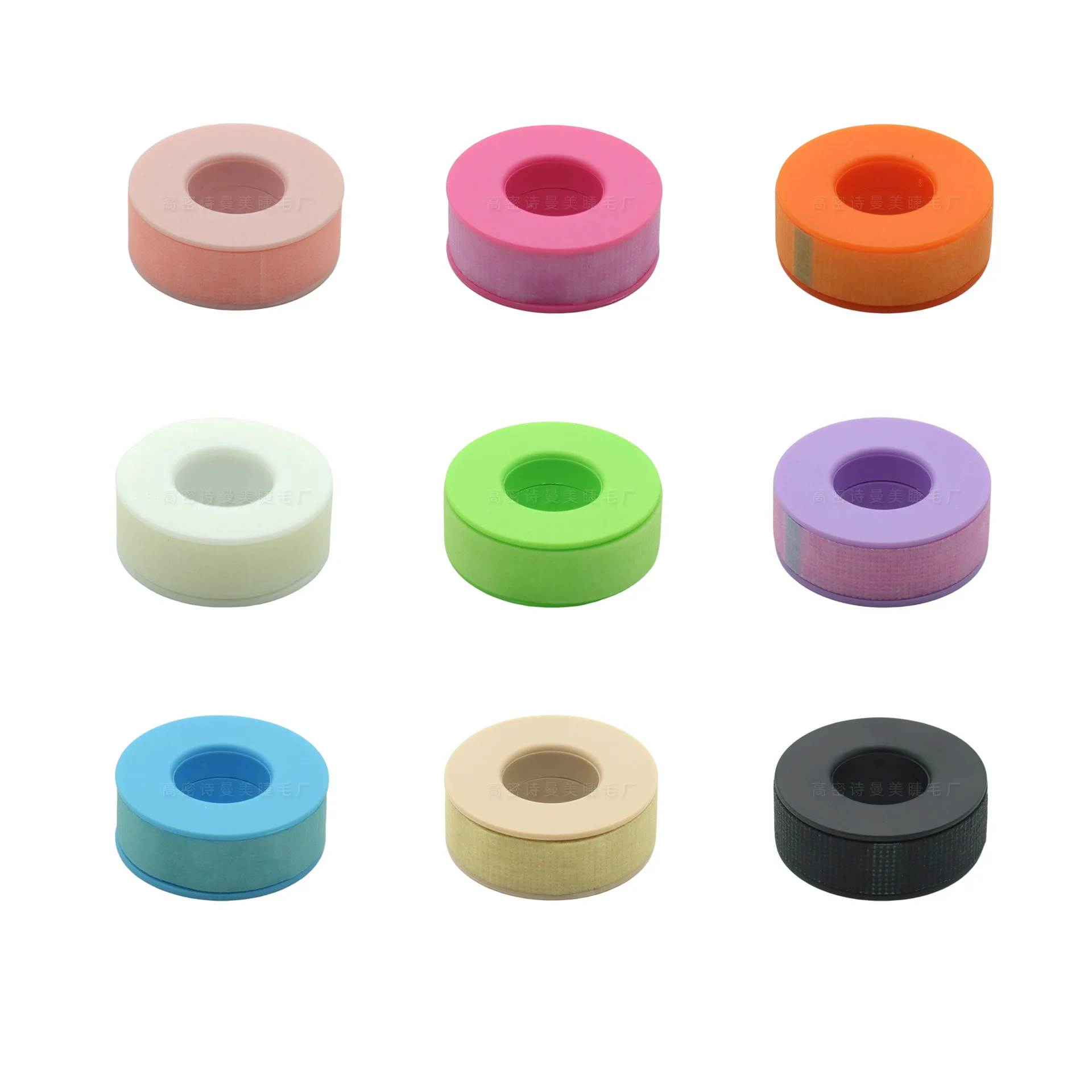 24 pcs Colors Senstive Tape Silicone Tape for Lash Extension Grafting Eyelash Breathable Tapes for Lash Extension 1.25cm width