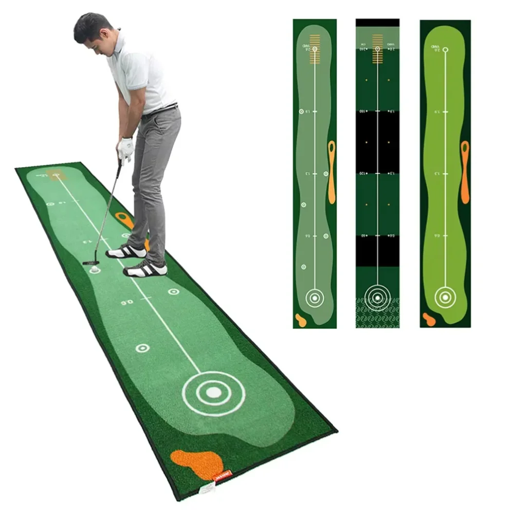 Golf Putting Carpet 50X300cm Mat Lightweight Training Pads Portable Putter Practice Indoor Outdoor  Sports