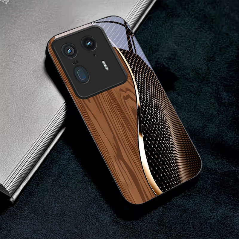 Fiber Gold Trim Black Glass Phone Case For Motorola Moto Edge 70 60 Fusion 50 Ultra 40 Neo 30 Pro 20Lite 60s 50Neo Black Cover