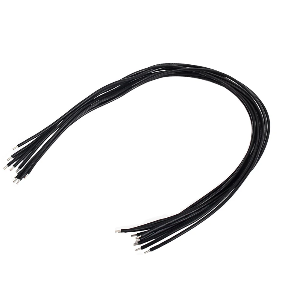 50 szt. Przewodów połączeniowych do gitary, ekranowane, jednożyłowe, z izolacją polietylenową, redukujące szumy, do gitary elektrycznej.
