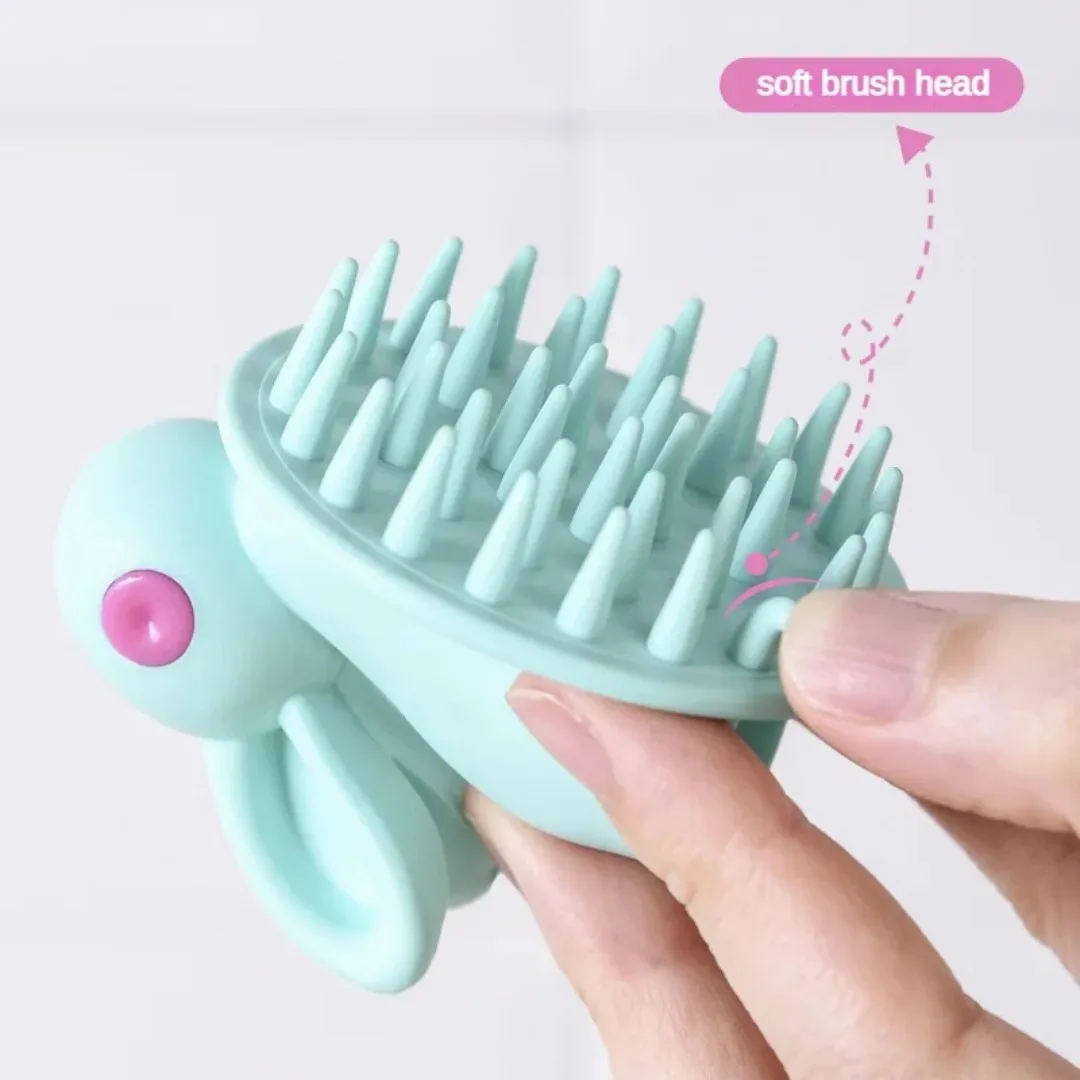

1pc Silicone Head Body Scalp Massage Brush Comb Bath Gentle Massage Shampoo Washing Brush Hair Body Care Bathing Accessories NEW