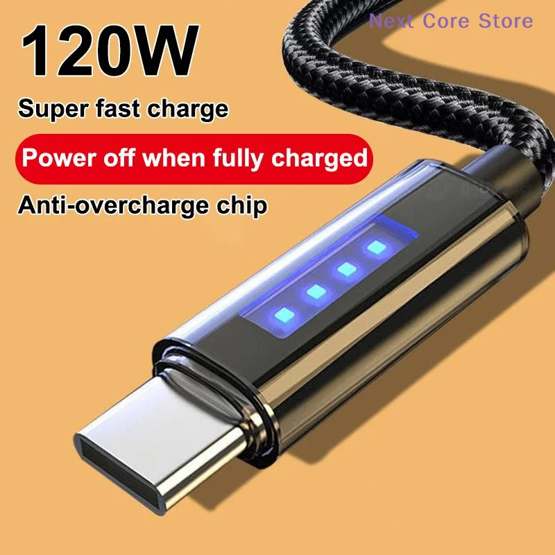 [NC]120W 6A Superschnelles Ladekabel USB-Datenkabel mit automatischer Abschaltung Schnelles Ladekabel für OPPO[NC]