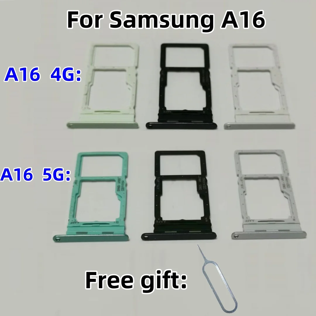 

SIM Card SD Card Tray chip slot drawer Holder For Samsung Galaxy A16 4G /5G SM-A166B A165F A166DS Holder drawer Card tray Slot