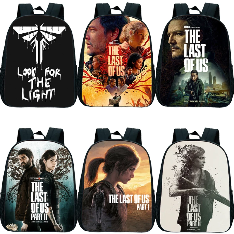 

12inch Game The Last of Us Small Backpack for 2-4 Years Old Waterproof Kids Baby Kindergarten School Bags Children Bookbag Gift