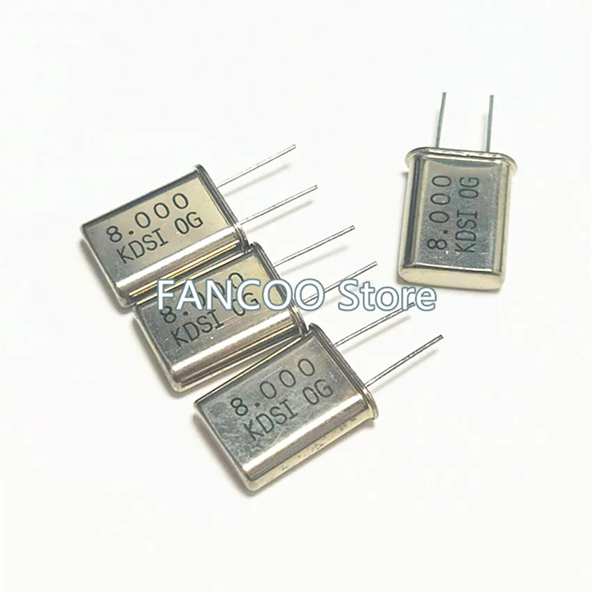 10PCS HC-49U 8M NEW 8MHZ 8.000M 8.000MHZ QUARTZ CRYSTAL RESONATOR 8.000 49U 8.00000MHZ