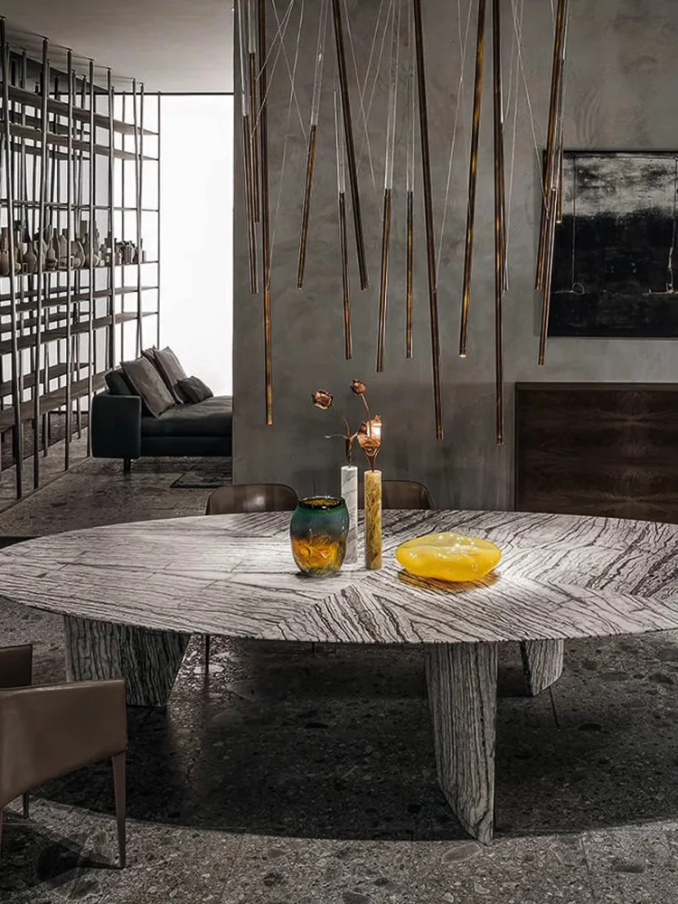 النمط الأمريكي قلادة شريط طويل ضوء الشمال LED الإضاءة الفاخرة اللون البرونزي تركيبة إضاءة لغرفة المعيشة ديكور فني #2