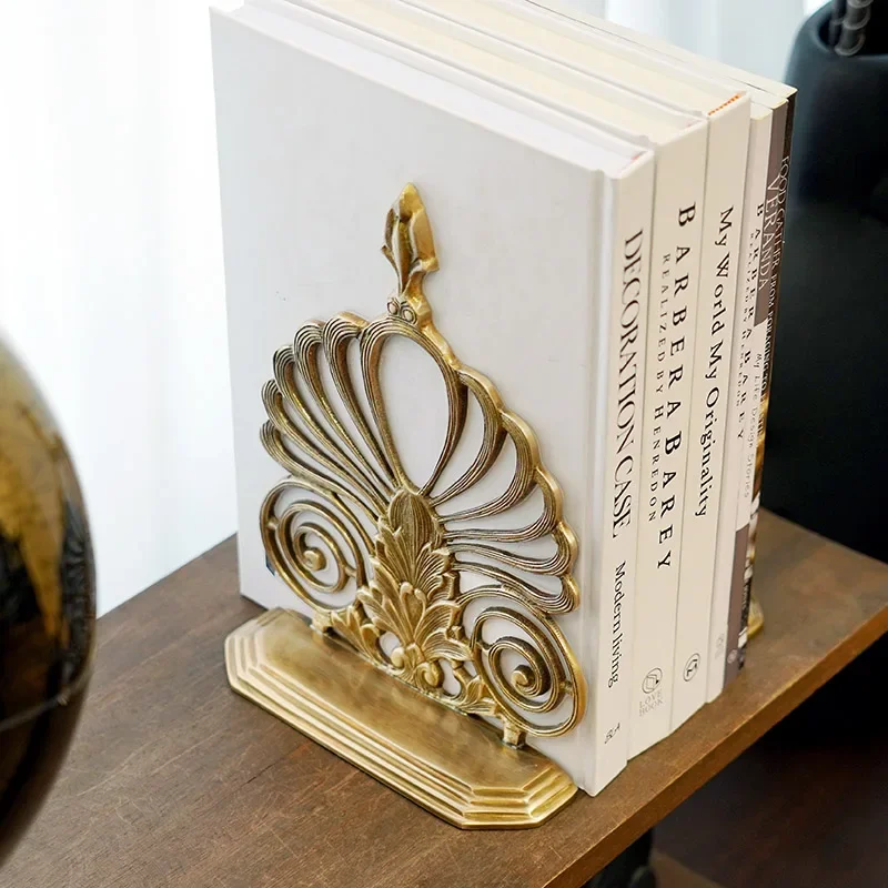 Limited Offer Handmade Retro Hollow Flower Bookend Book Stand Ornament Study Decoration Handicrafts Dining Table Napkin Clip