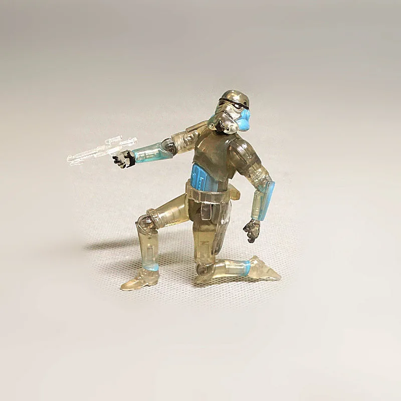 ในสต็อก 10 ซม.ทหารสีขาว Black Knight Star Wars Storm เครื่องประดับ Joint Movable เลเซอร์ดาบ Figurine ของขวัญวันเกิดของเล่น