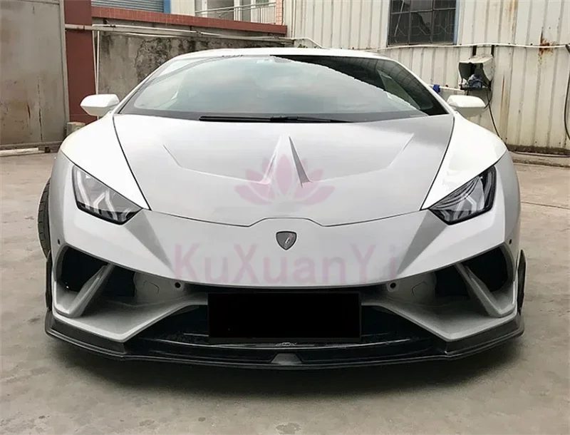 

Используется для Lamborghini Huracan LP610 580, передний бампер из кованого углеродного волокна в стиле P, V-образный передний бампер, комплект кузова