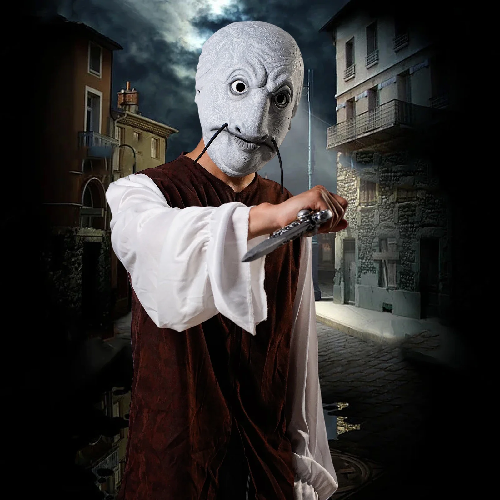 2025halloween1pc نتوء (غطاء) دي مونستر دي بويسون رياليست قناع أند لاتكس رياليست ، adapté صب الهالوين ، ألعاب دي رول ، المهرجانات