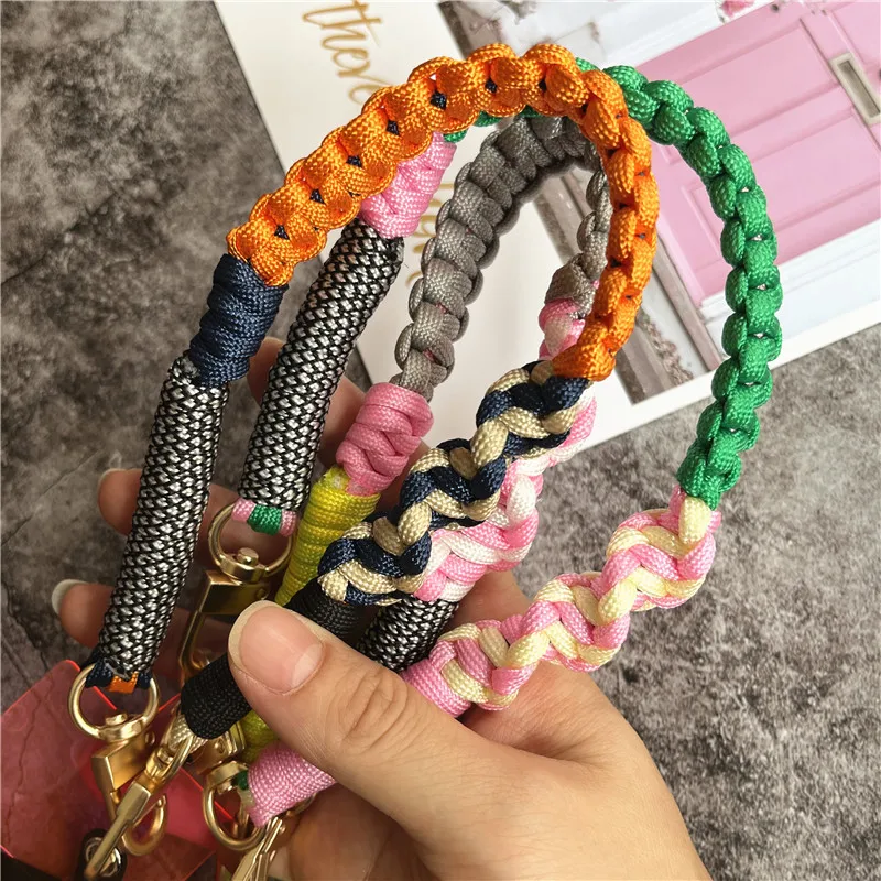 Phone Charm Handmade Lanyard Gold Metal Keychain on the Phone Strap Portable Rope Hang Mobile Phone Lanyard Luxury Bag Body Kit image 6