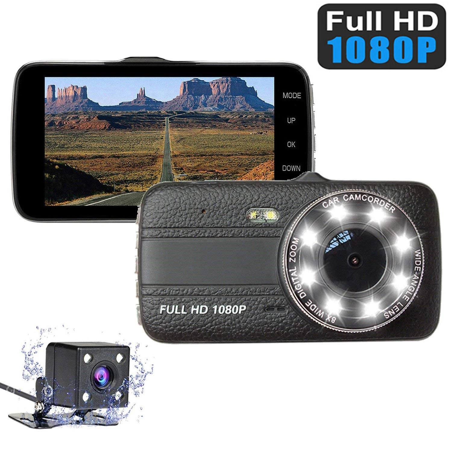 

Car DVR 1080P FHD Dash Cam Rear View Vehicle Car Camera Drive Video Recorder Night Vision Auto Dashcam Car Accessories G-sensor