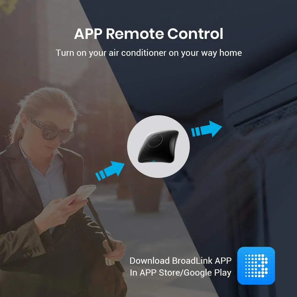 Original Broadlink RM4 Pro Add HTS2 IR RF Wifi Universal Remote Control RM4Pro Smart Home Automation Work With Alexa Google Home