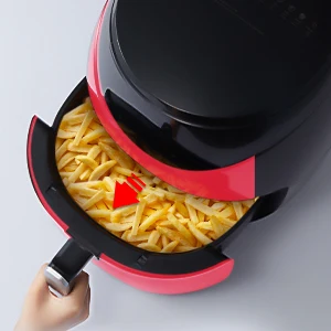 فرن مقلاة هوائية سعة 6.5 لتر 12 في 1 XL - مقلاة هوائية ساخنة كهربائية بحجم عائلي سعة 7 لتر مع كتاب الطبخ