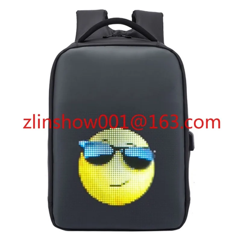 نوع جديد بالجملة مخصص شاشة LED على ظهره حقيبة الظهر السائبة المخصصة #2