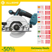 ALLSOME Electric Circular Saw 125mm Saw Blade Brushless Multi-Angle Cutting Suitable For Makita 18v Battery