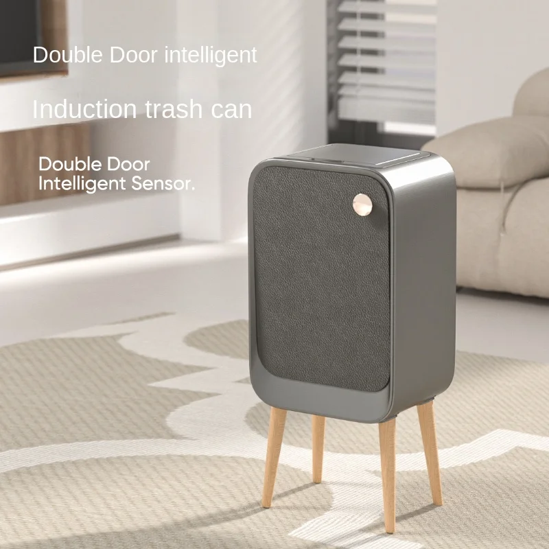 Top-Selling Eco-friendly Smart Sensor Trash Can Induction Opening Home Lid Equipped High Feet Big Capacity Plastic Universal