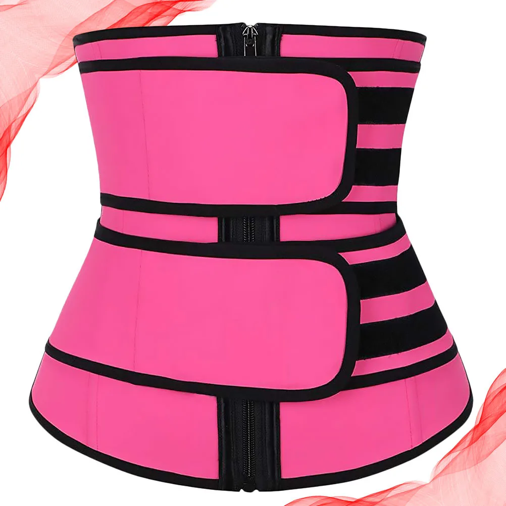 

Premium Waist Trainer Bodysuit Double Belt Corset Women Fitness Shapewear Breathable Comfortable Body Shaper Firm Control Size L