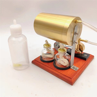 Steam Engine Model With Generator Single Cylinder Swing Steam Engine Steam Engine Generator Disassembled Model Kit 3-4V 3000RPM