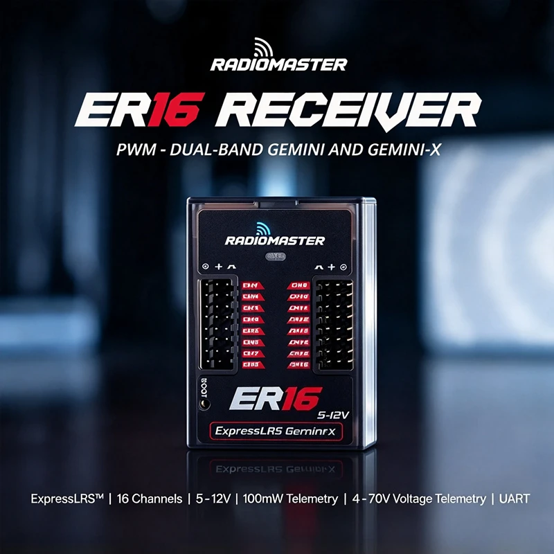 RadioMaster ER16 16CH PWM RX GEMINI GEMINI-X