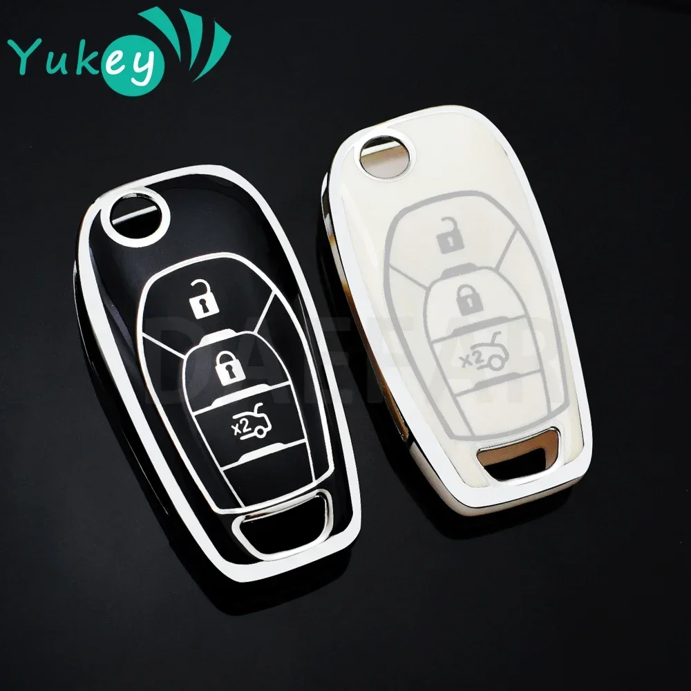 3 Buttons TPU Remote Flip Car Key Shell Case for Chevrolet Cruze Trax LS Badge Spark Sonic Aveo Tracker Onix RS Trailblazer