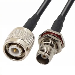 RF Wireless Router Cable TNC Male To Female Bulkhead Pigtail Adapter RG58 50cm/100cm Wholesale