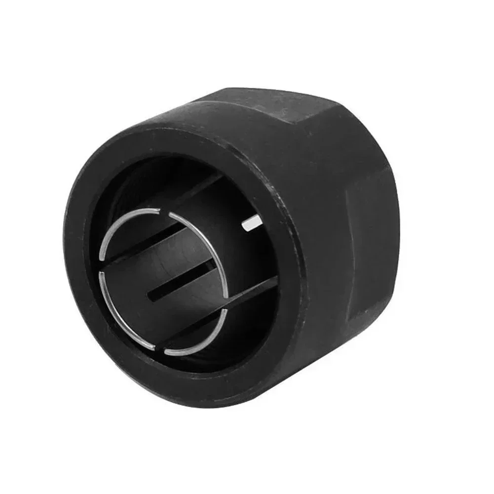 Piezas de enrutador de inmersión de tuerca de pinza negra, agujero central de 12,7mm, piezas de herramienta eléctrica Makita 3612, 21x27mm, 1 unidad