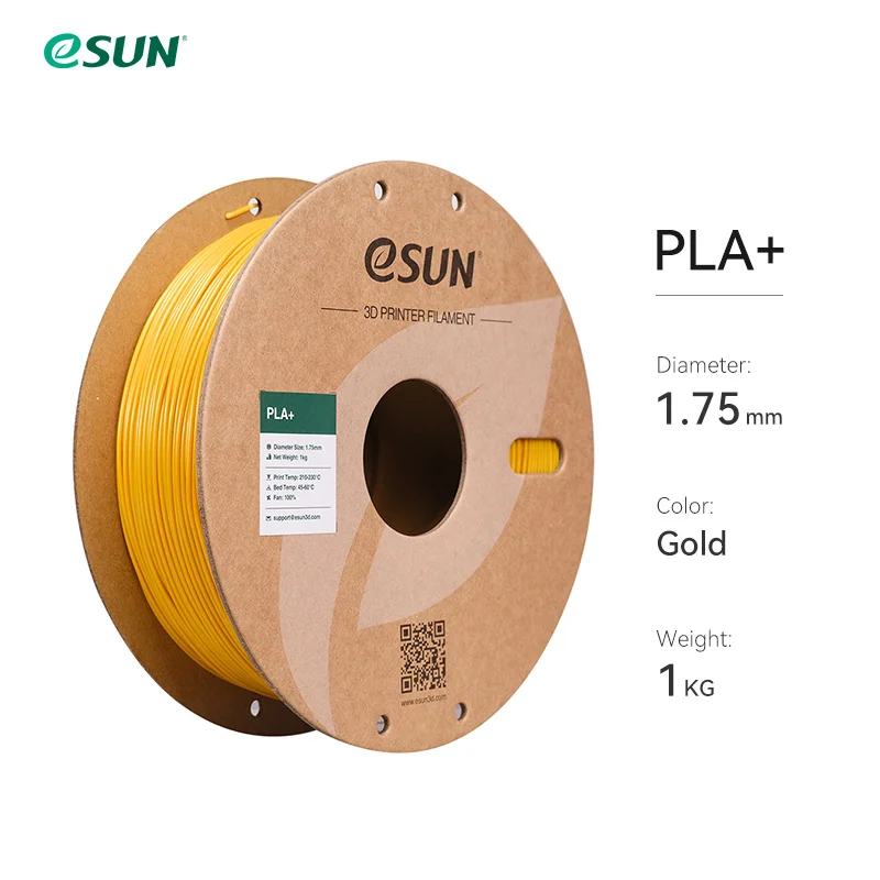 eSUN 3D-printerfilament PLA+ 1,75 mm Dimensionale nauwkeurigheid +/- 0,03 mm 1 kg (2,2 LBS) Spoel 3D-printmateriaal voor 3D-printers