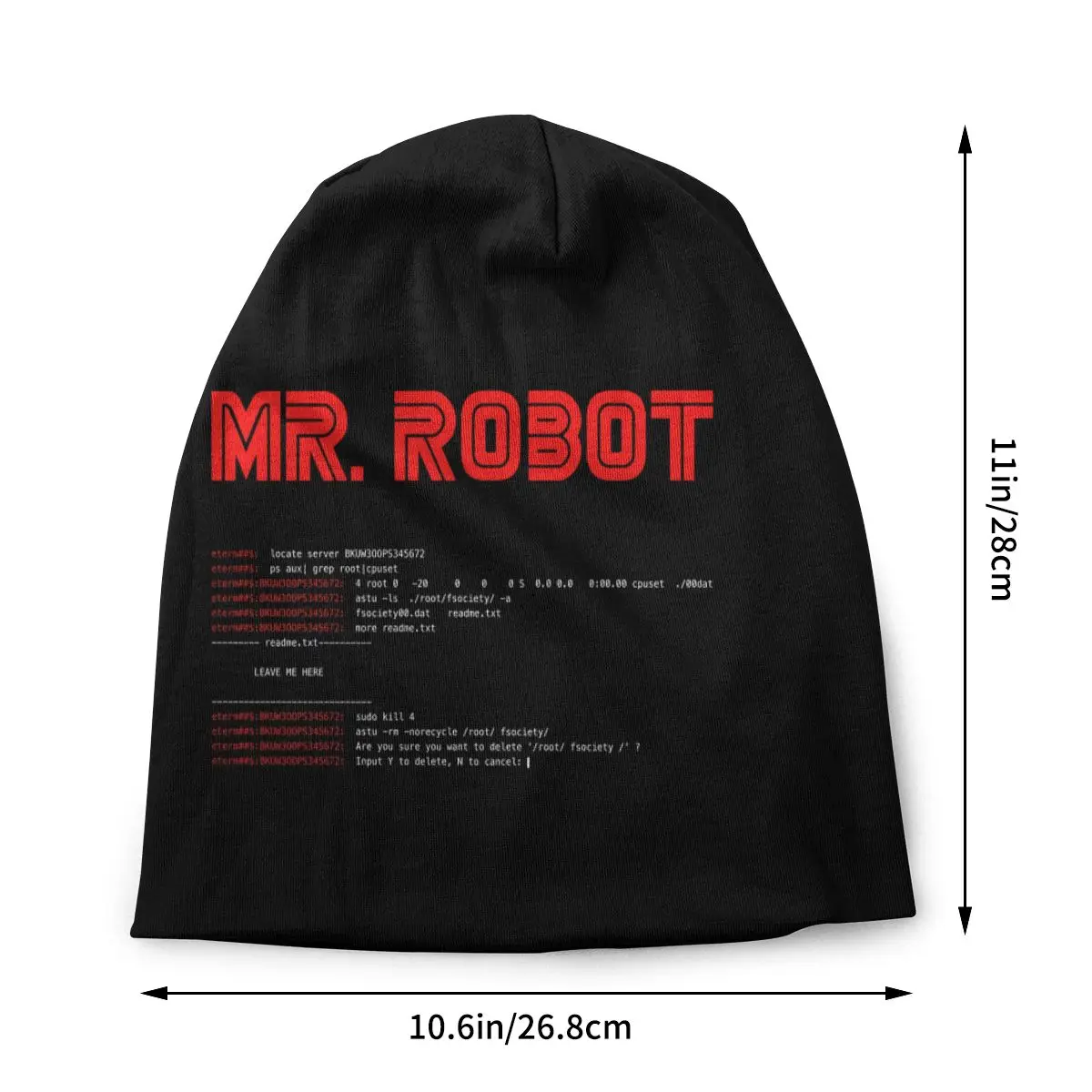 Custom Mr Robot Coding Programming Bonnet Femme Street Knit Hat Autumn Winter Warm Computer Programmer Developer Code Beanies