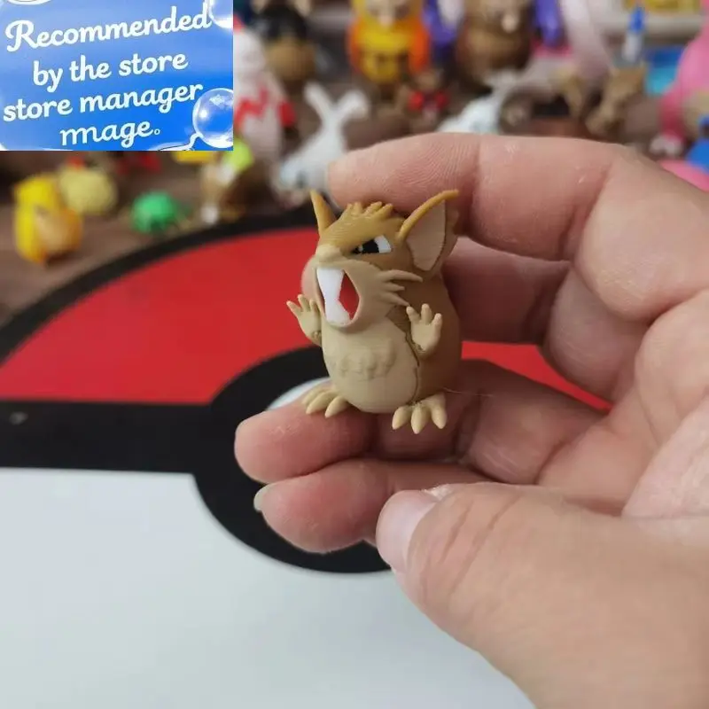 

Новый аниме Raticate Scale World 1:20, экшн-фигурка, милая кукла, модель с 3D принтом, кукла, настольная коллекция, украшение, детская игрушка в подарок