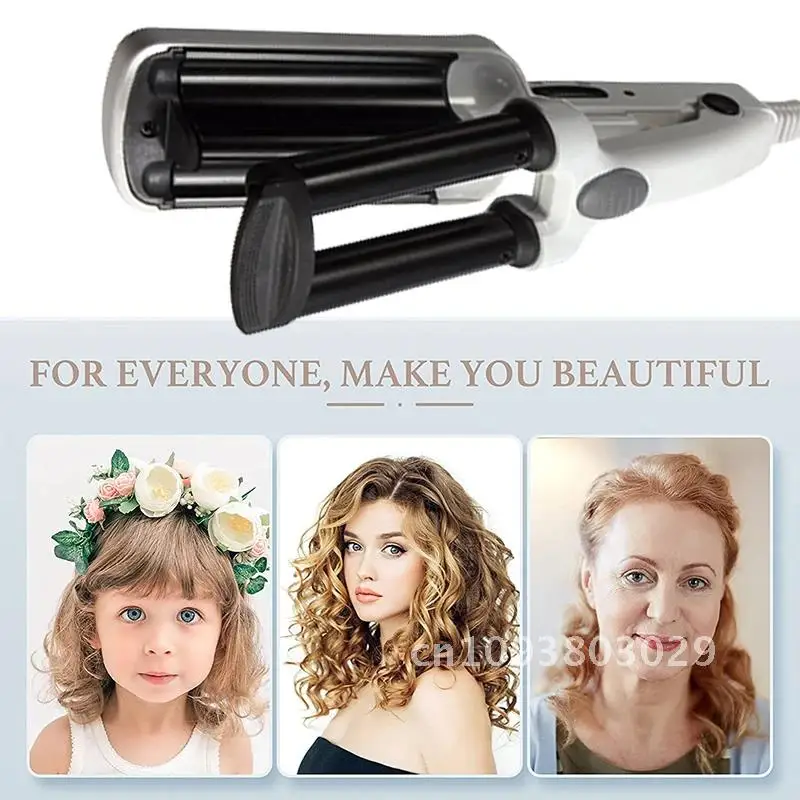 Mini Triple Wave Hair Curler Professional Curling Iron Ceramic Hair Hair Electric Barrel Iron Waver Salon Styling Roller Curling