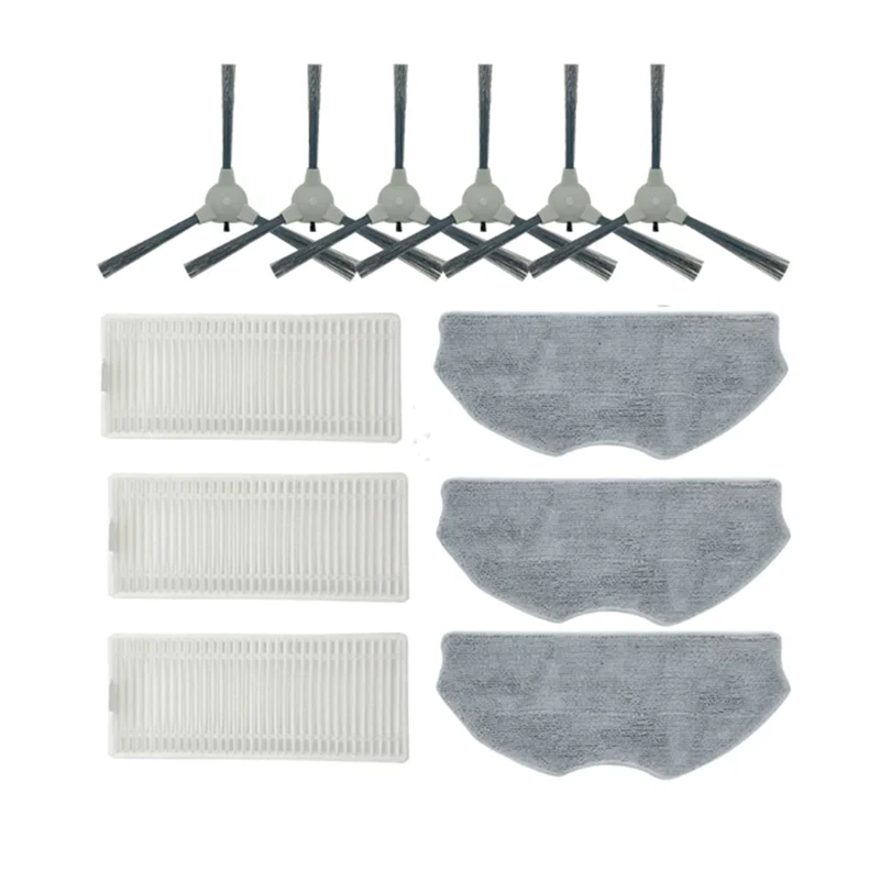 

B90B-Filters Brushes Mop Pads For ROPVACNIC S1 A1 For Tipdiy G90 For VIPSUN Z1 For Betboyles V75S Vacuum Attachment