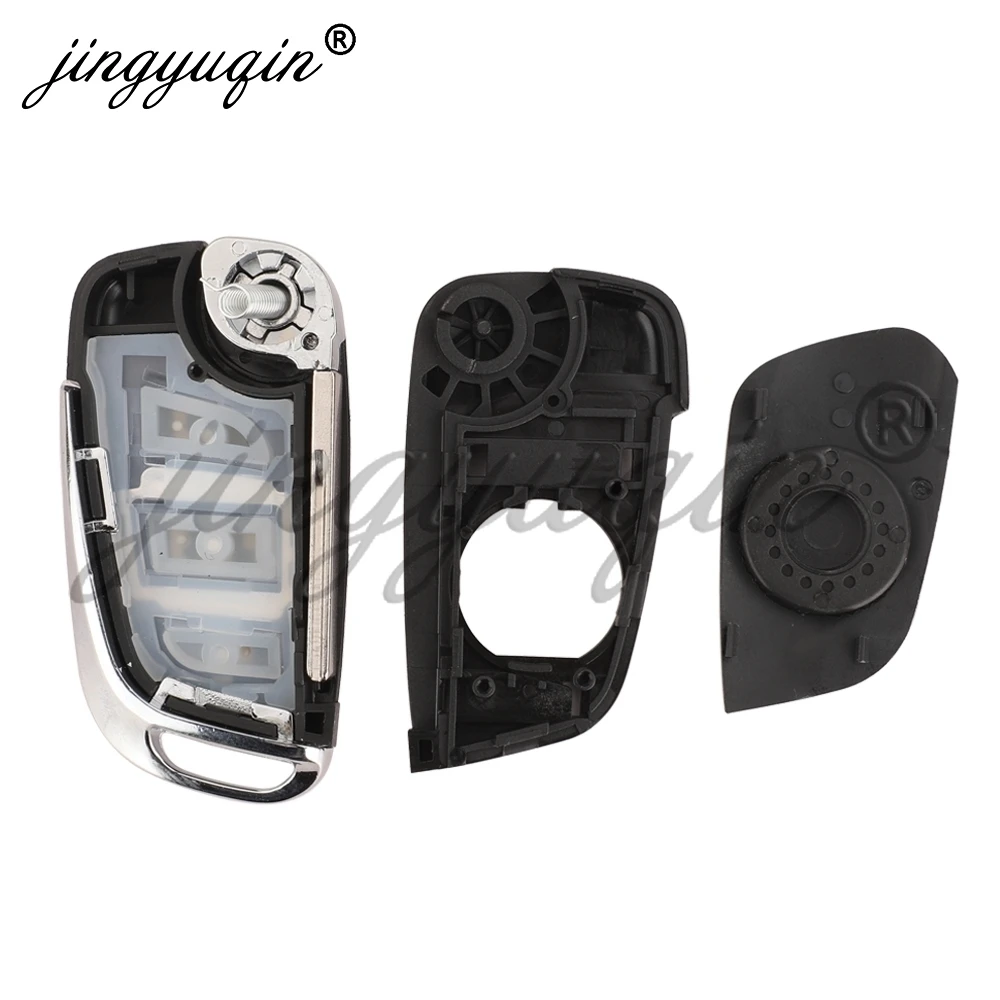 jingyuqin 1/5pcs Car Remote key Shell for Citroen DS3 DS4 C-Elysee С2 C4 С3 С5 C6 Peugeot 2010-2016 6490KF Auto Fob Replacement view 6