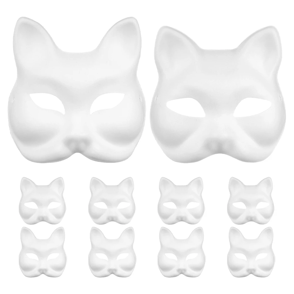 

20pcs Mask for Masquerade Adult Coloring Blank White Paper Craft Funny DIY Hand Paint Creative for Kids