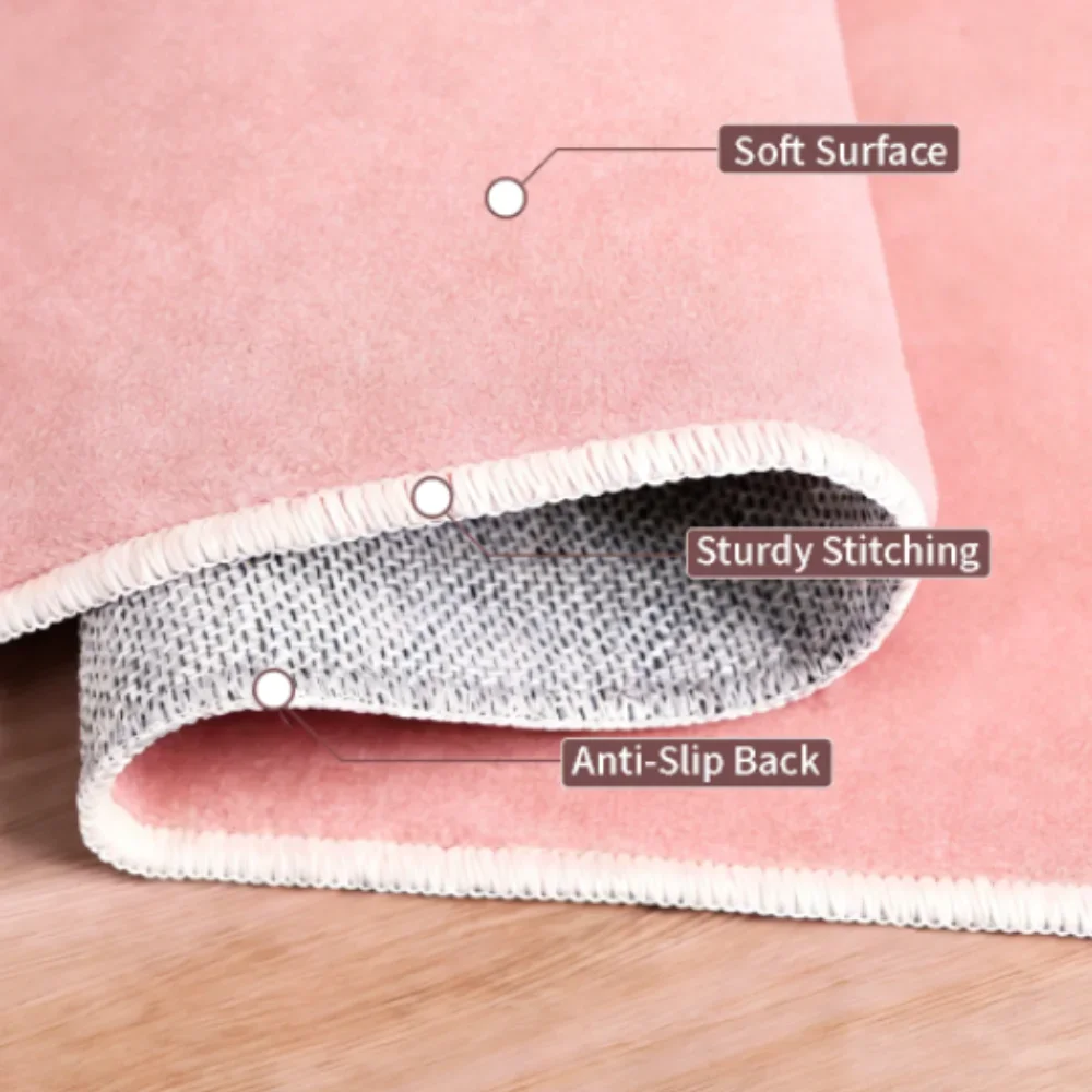 Soft Fluffy Mats Round Washable Ombre Rug Gradient Pink Abstract Area Rugs for Bedroom Girls Fuzzy Carpet